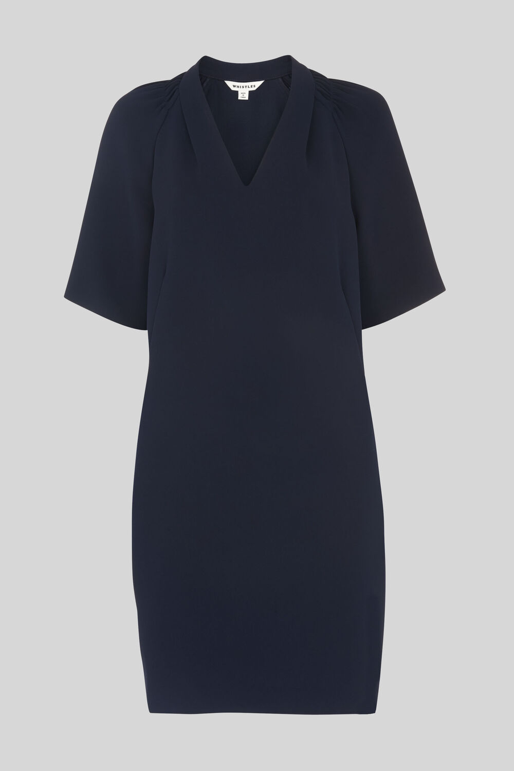 Devyn Crepe Dress Navy