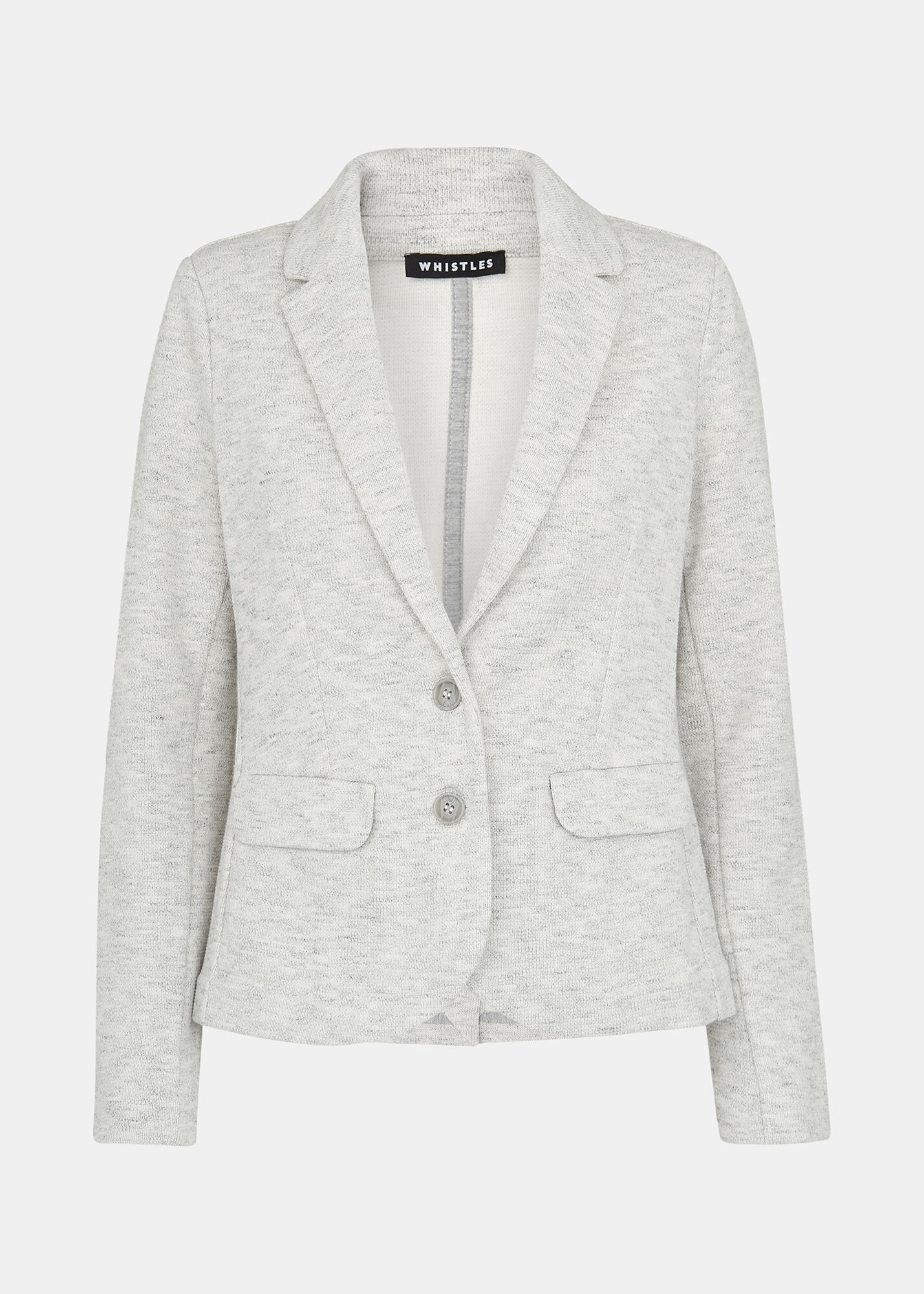 Grey Slim Jersey Jacket | WHISTLES 