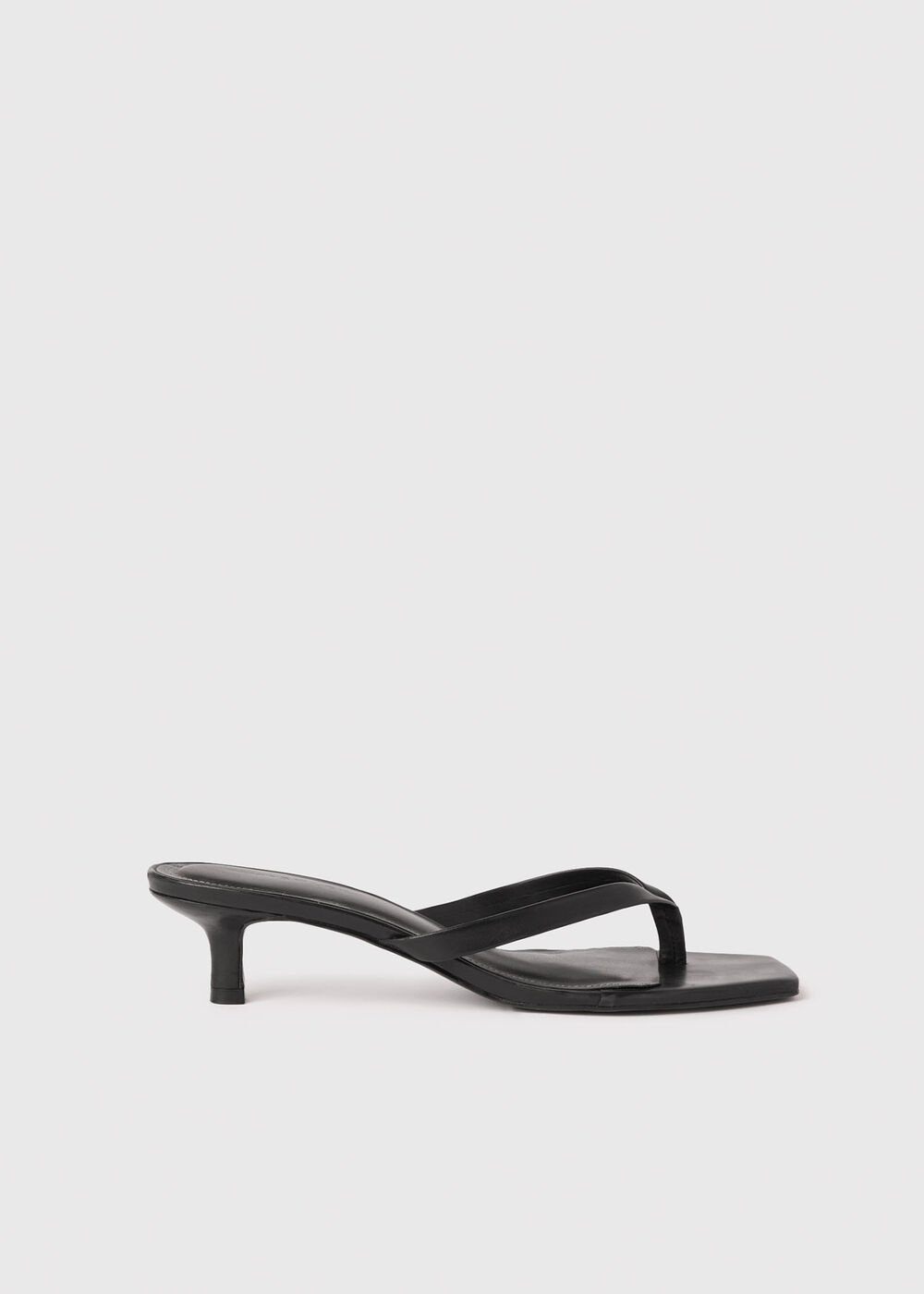 Toe Post Kitten Heel Mule