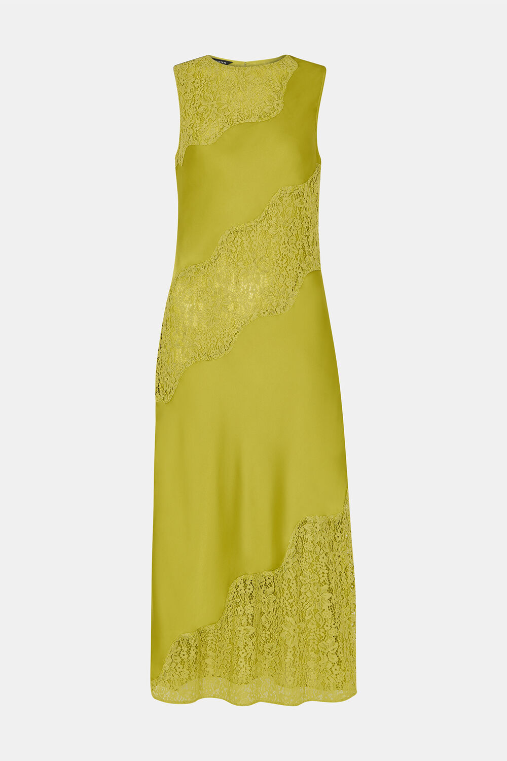 Lace Insert Midi Dress