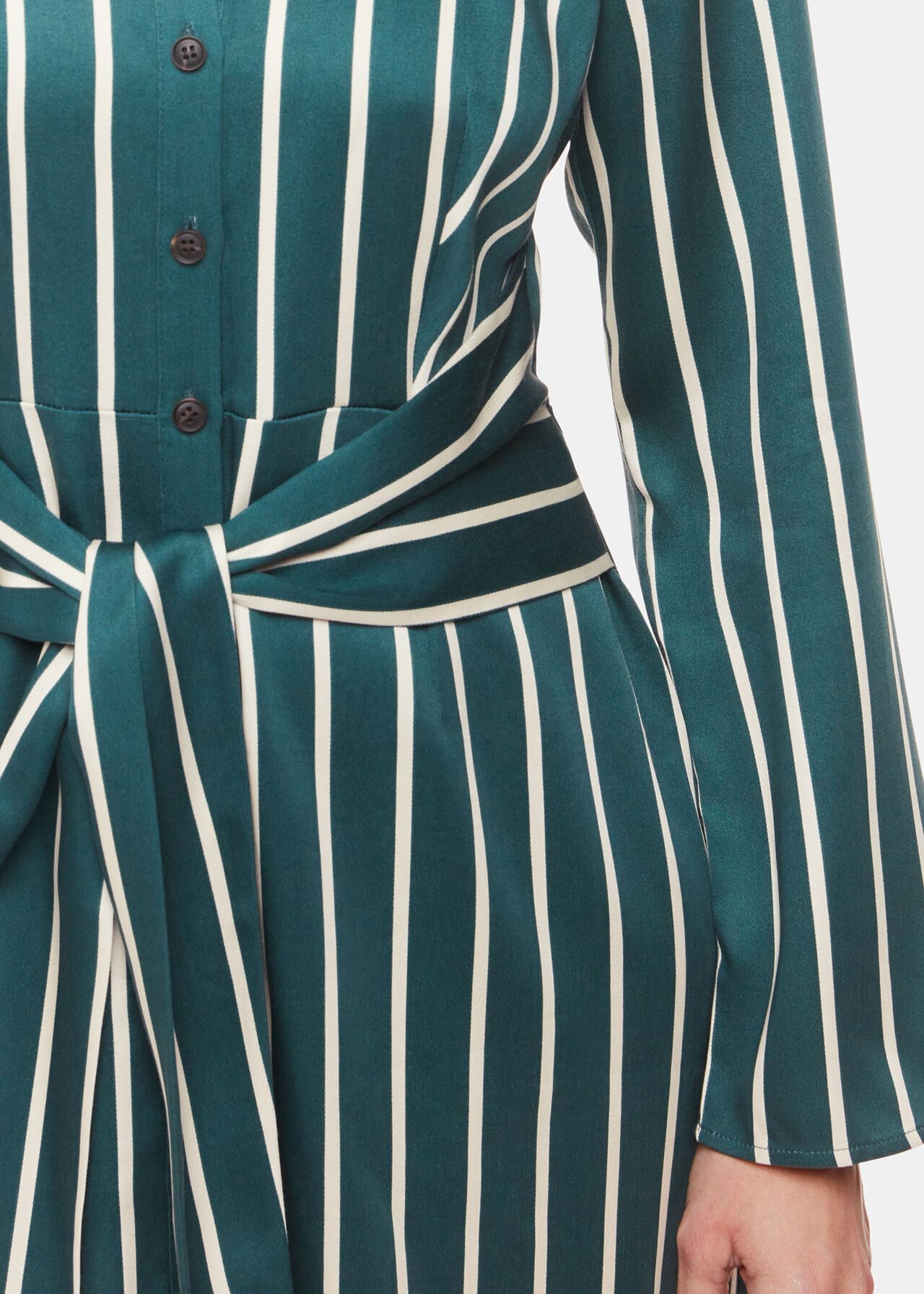 Petite Alex Stripe Shirt Dress