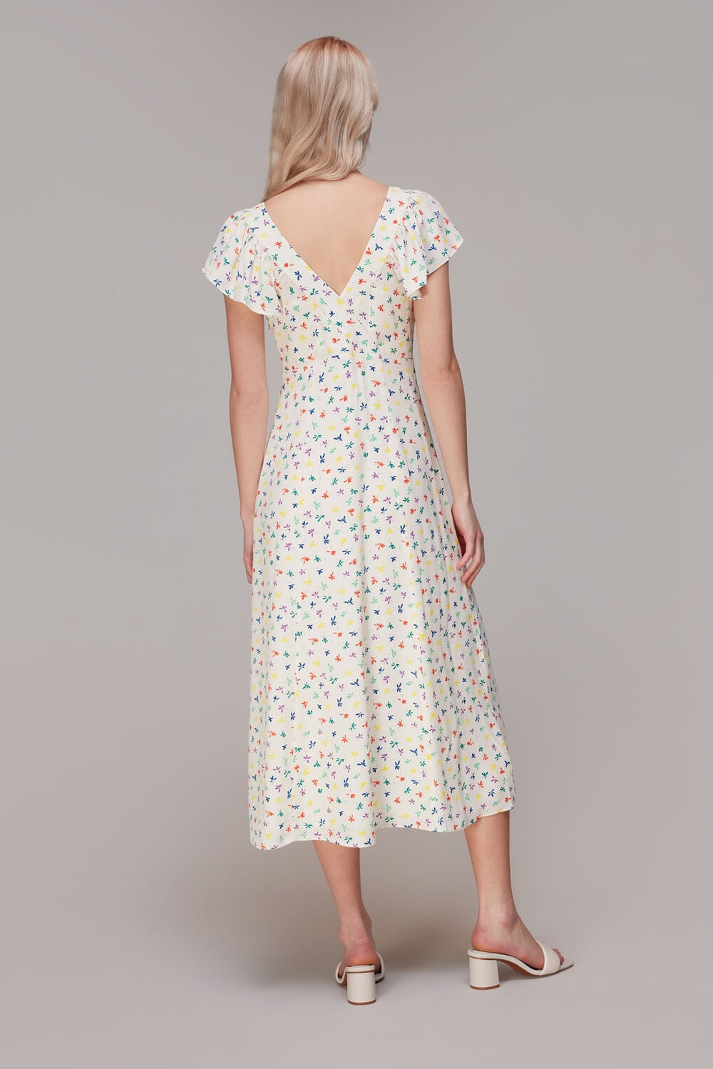 Dancing Floral Midi Dress