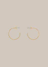Engraved Hoop Earring Gold/Multi