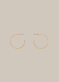 Engraved Hoop Earring Gold/Multi