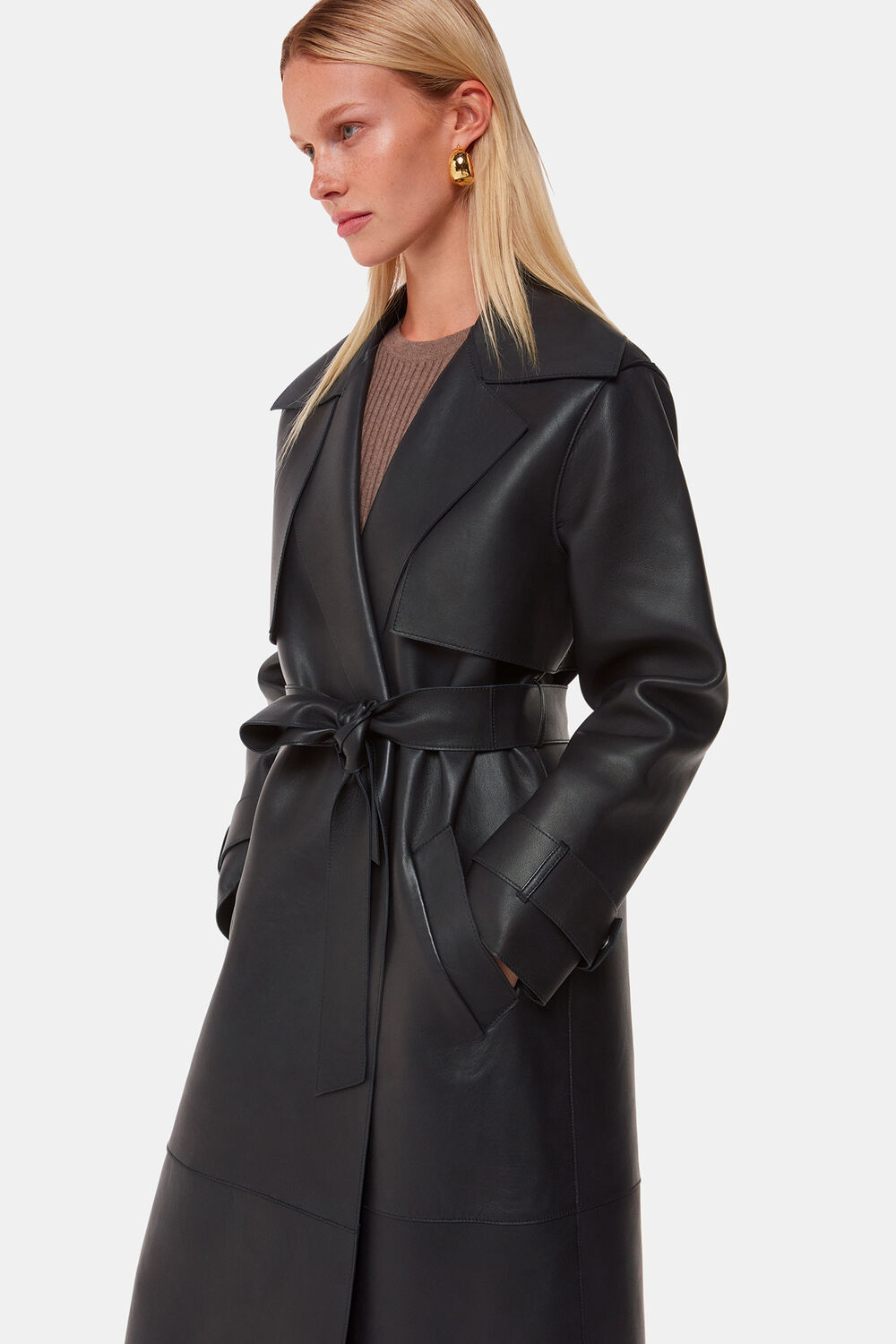 Faye Clean Bonded Trench Coat