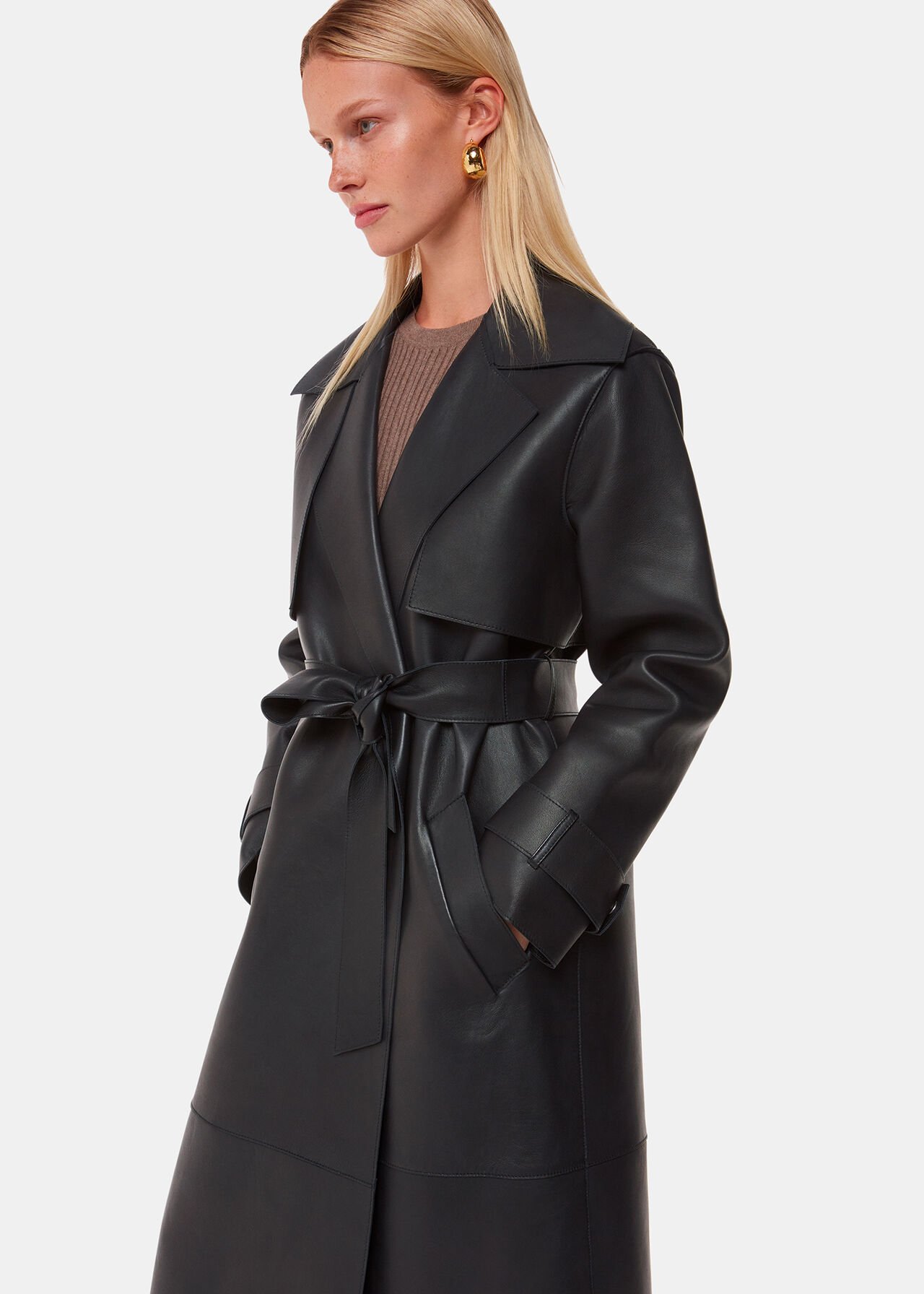 Faye Clean Bonded Trench Coat