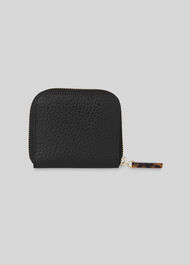 Murray Resin Zip Wallet Black