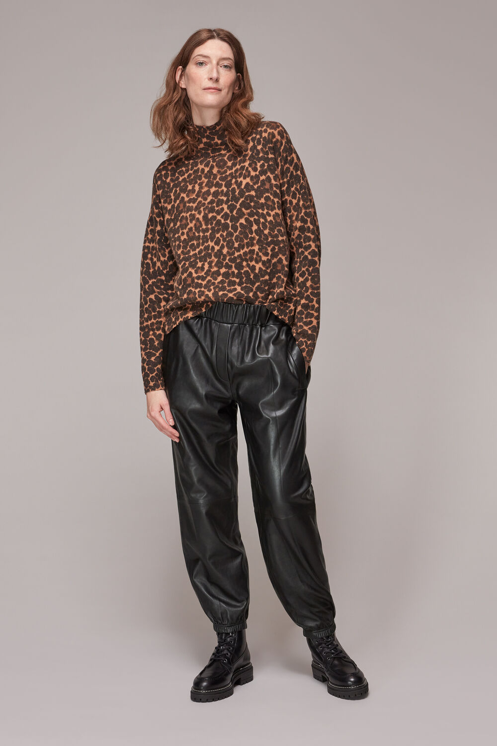 Charlie Leather Cuffed Trouser