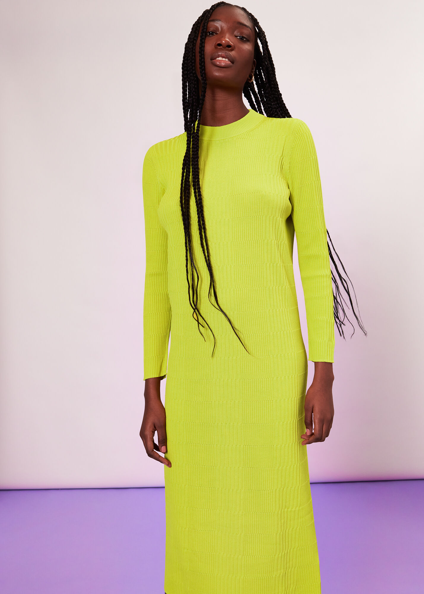 Long sleeve 2025 rib knit dress