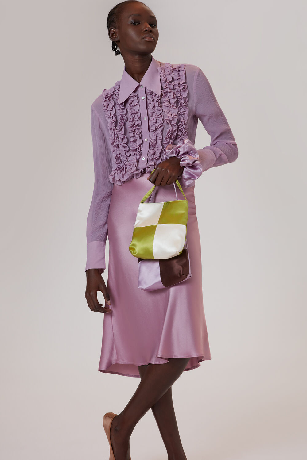 Lilac Whistles X Hai Bias Skirt