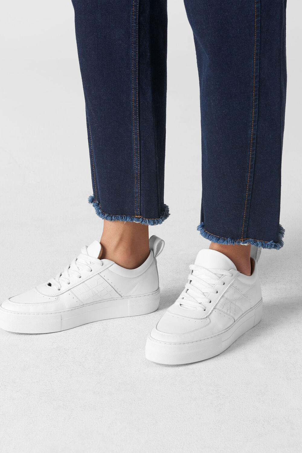 Anna Deep Sole Trainer White