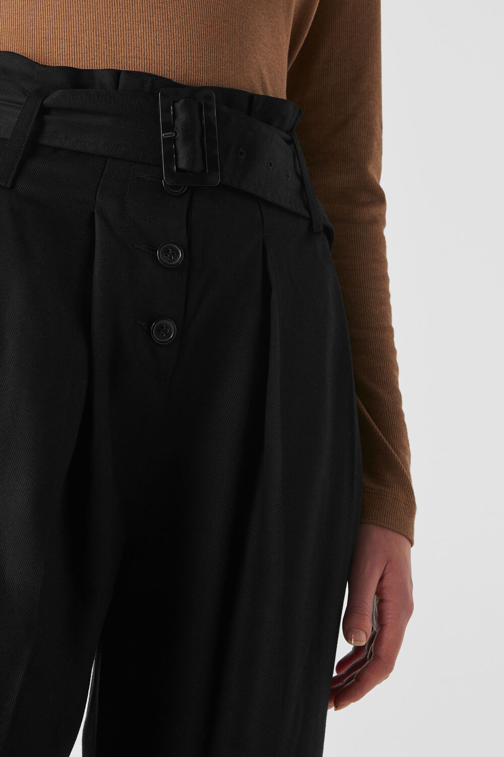 Yasmin High Waist Trouser Black