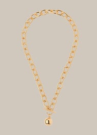 Chunky Bar and Sphere Necklace