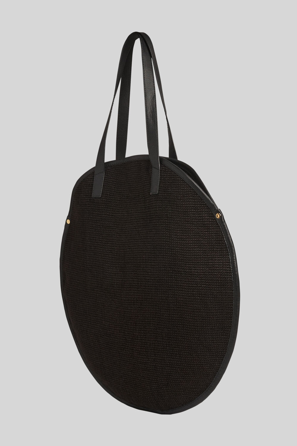 Devon Round Jute Bag Black