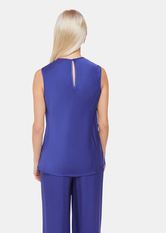 Blue Petite Clara Longline Tank