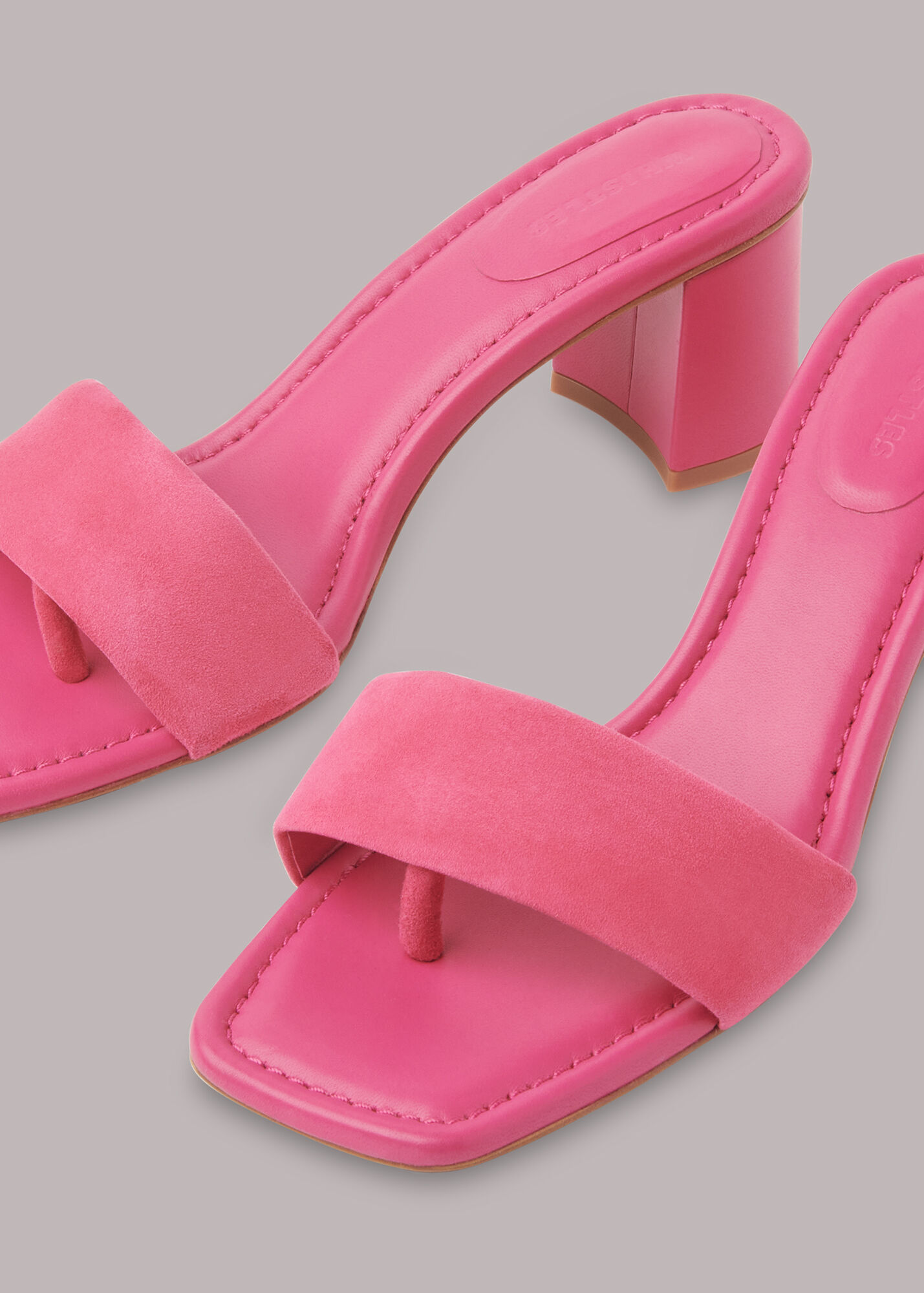 Pink slip on mules online