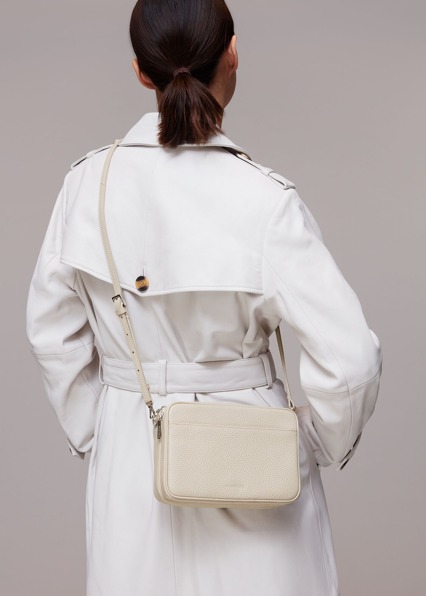 Taupe Carmen Crossbody Bag WHISTLES