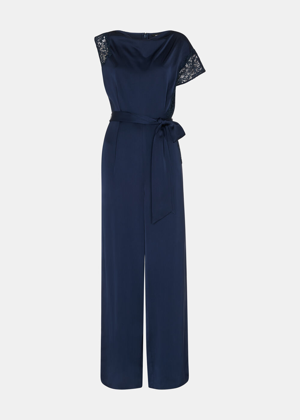 Satin Lace Occasion Jumpsuit