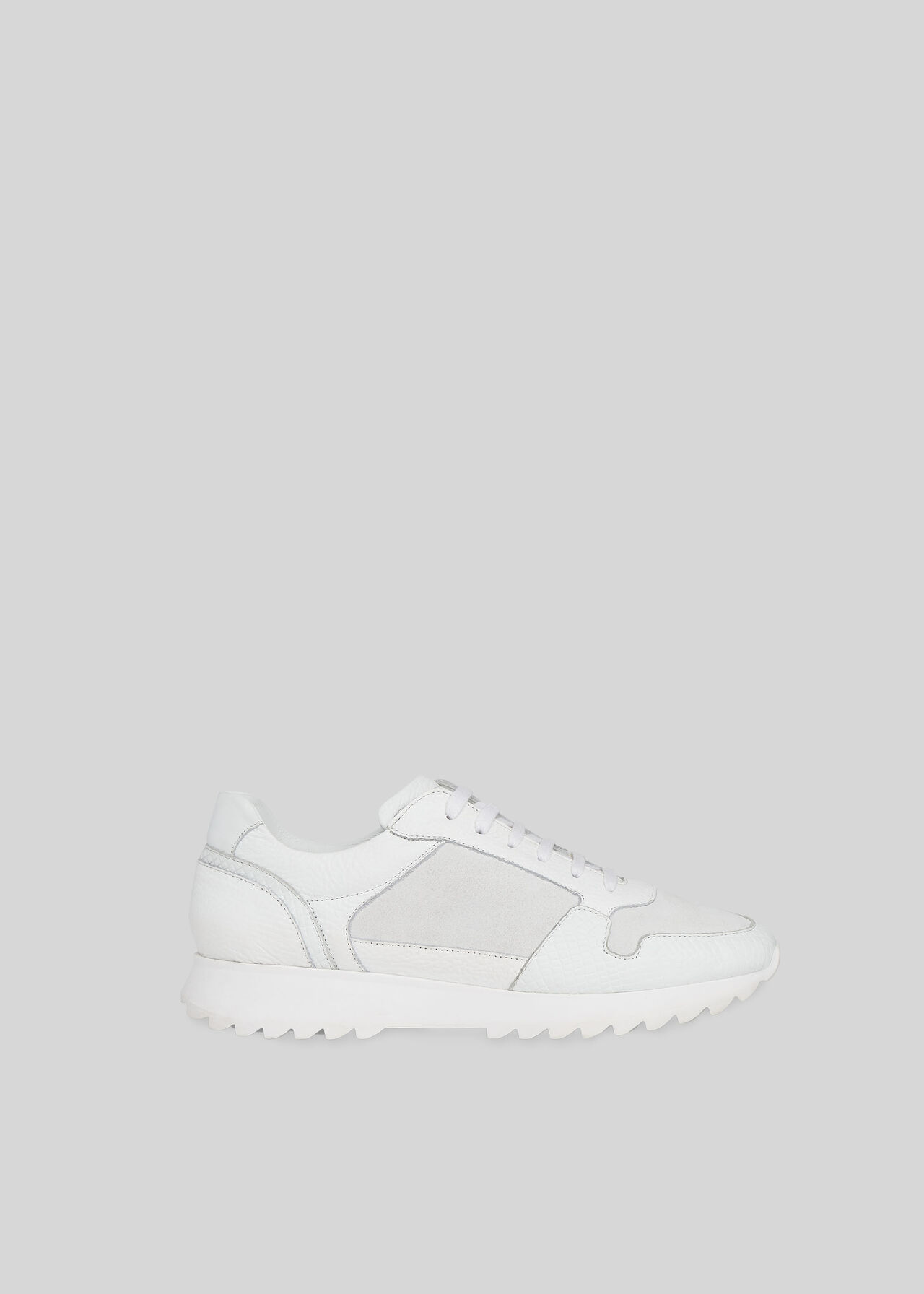 White Broadwick Lace Up Trainer | WHISTLES