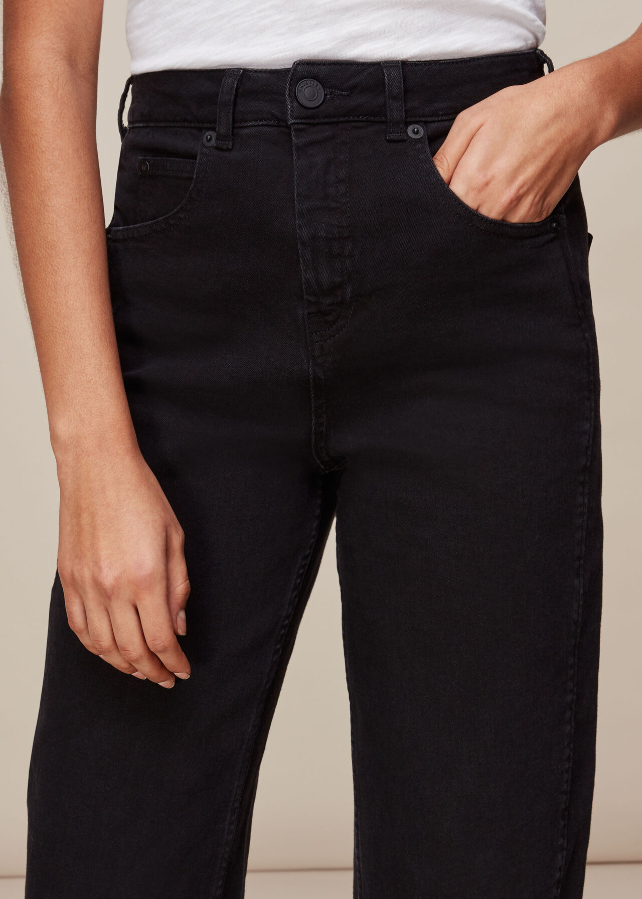 High Waist Barrel Leg Jean