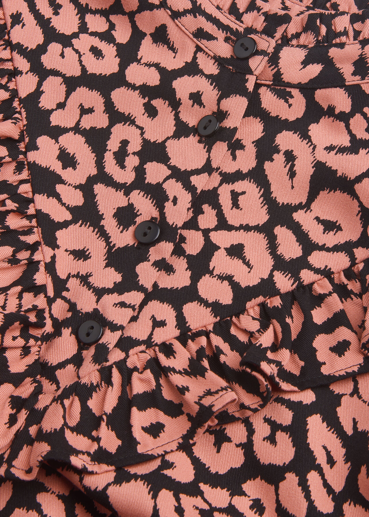 Fuzzy Leopard Riley Top