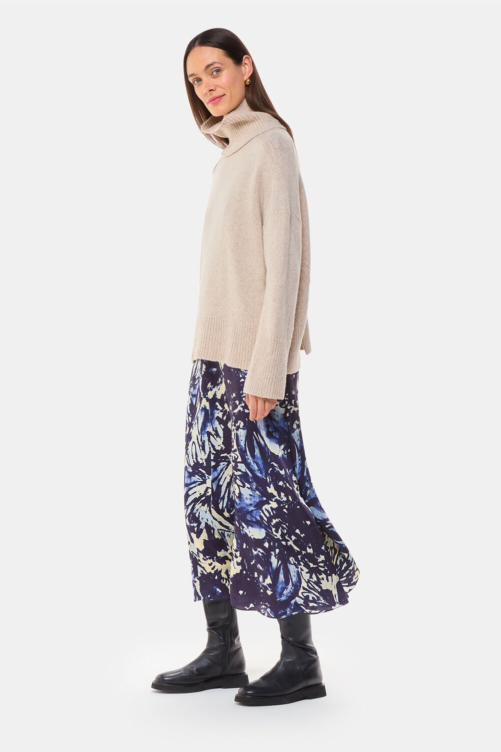 Dazzled Floral Satin Dress