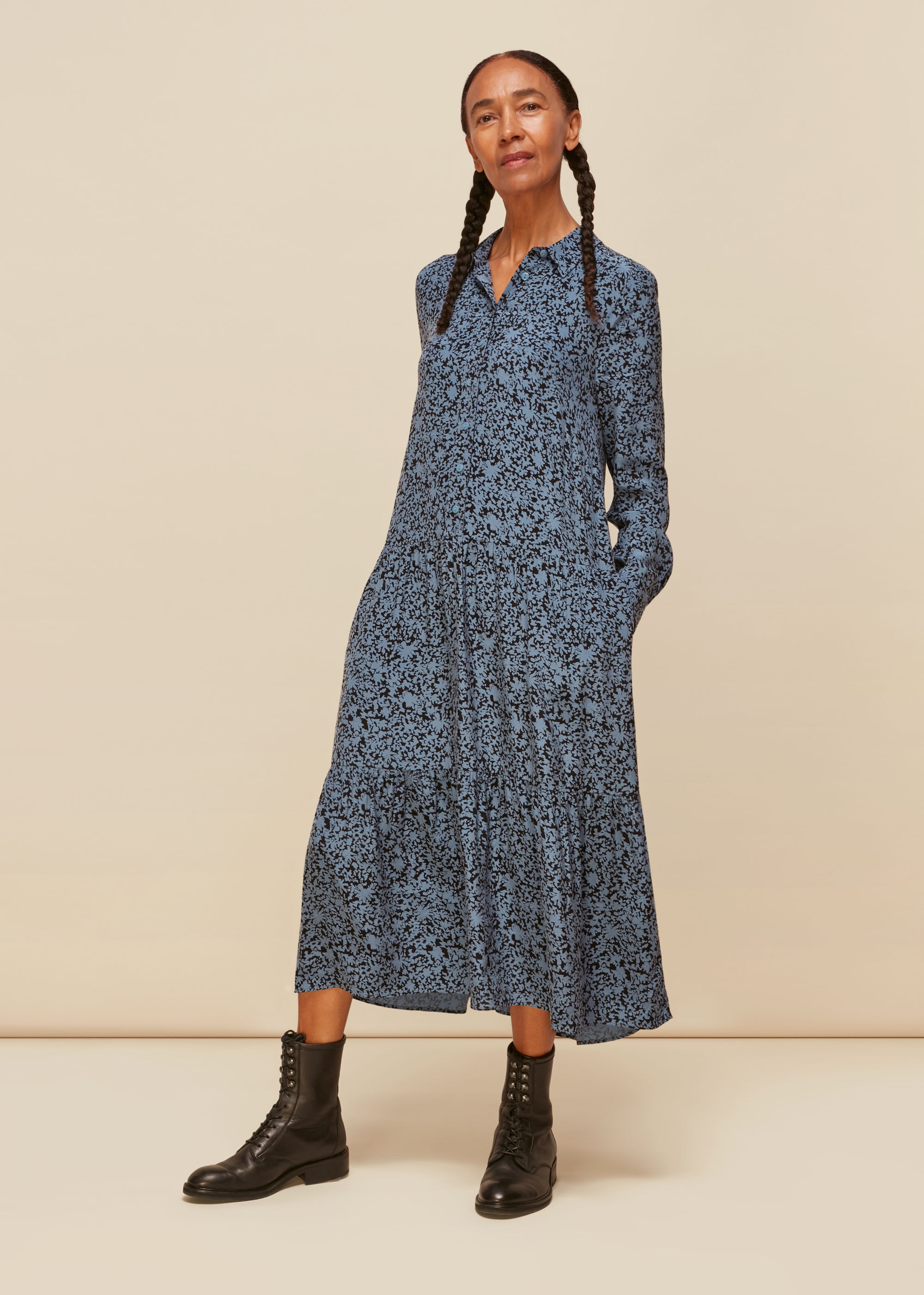 Whistles print dress clearance