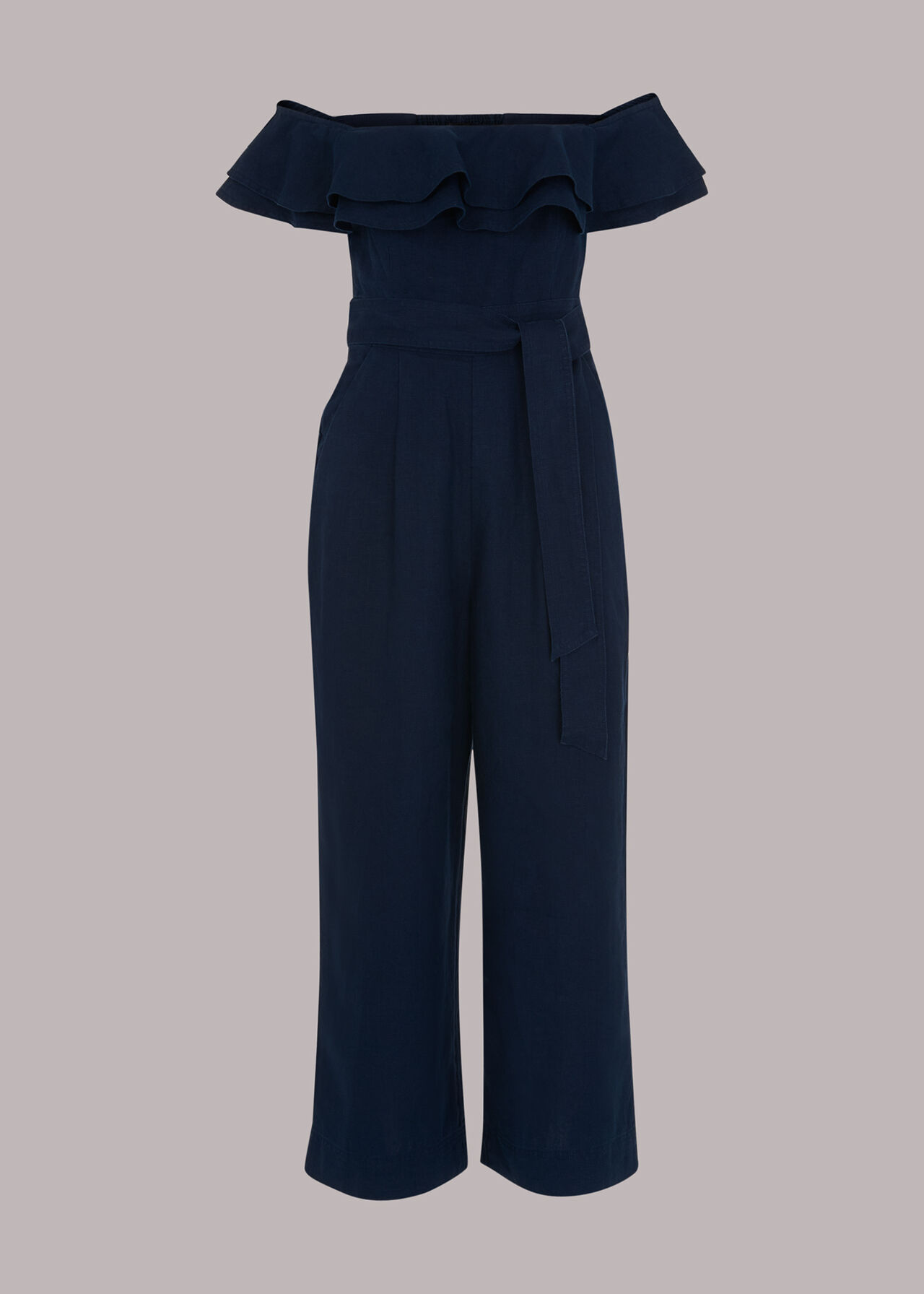 Tabi Linen Bardot Jumpsuit