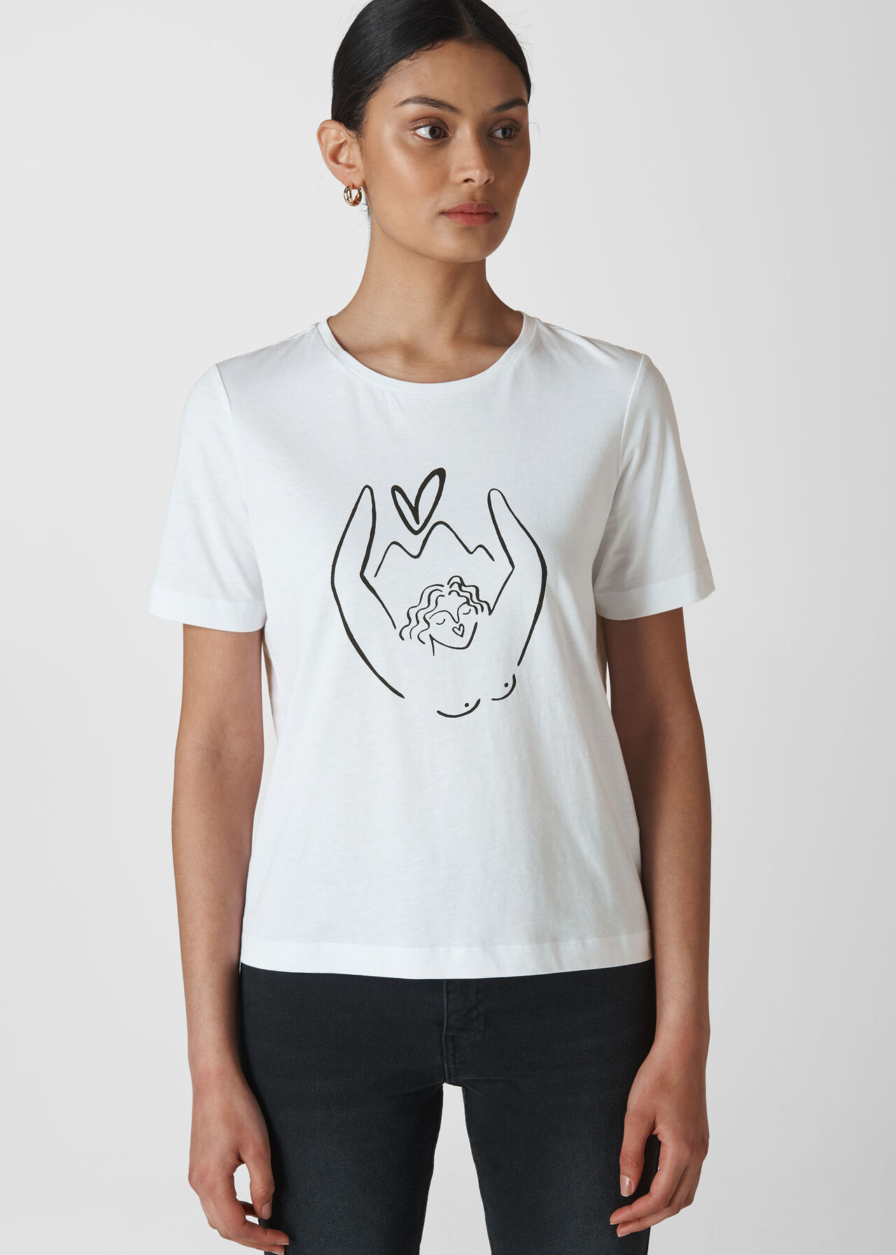 Whistles X Trekstock Tee White