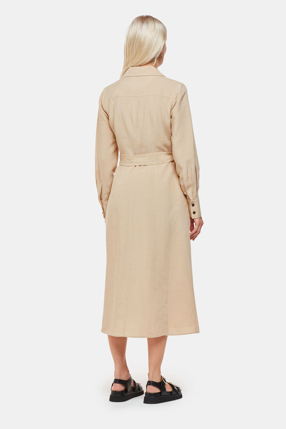 Neutral Petite Estella Shirt Dress