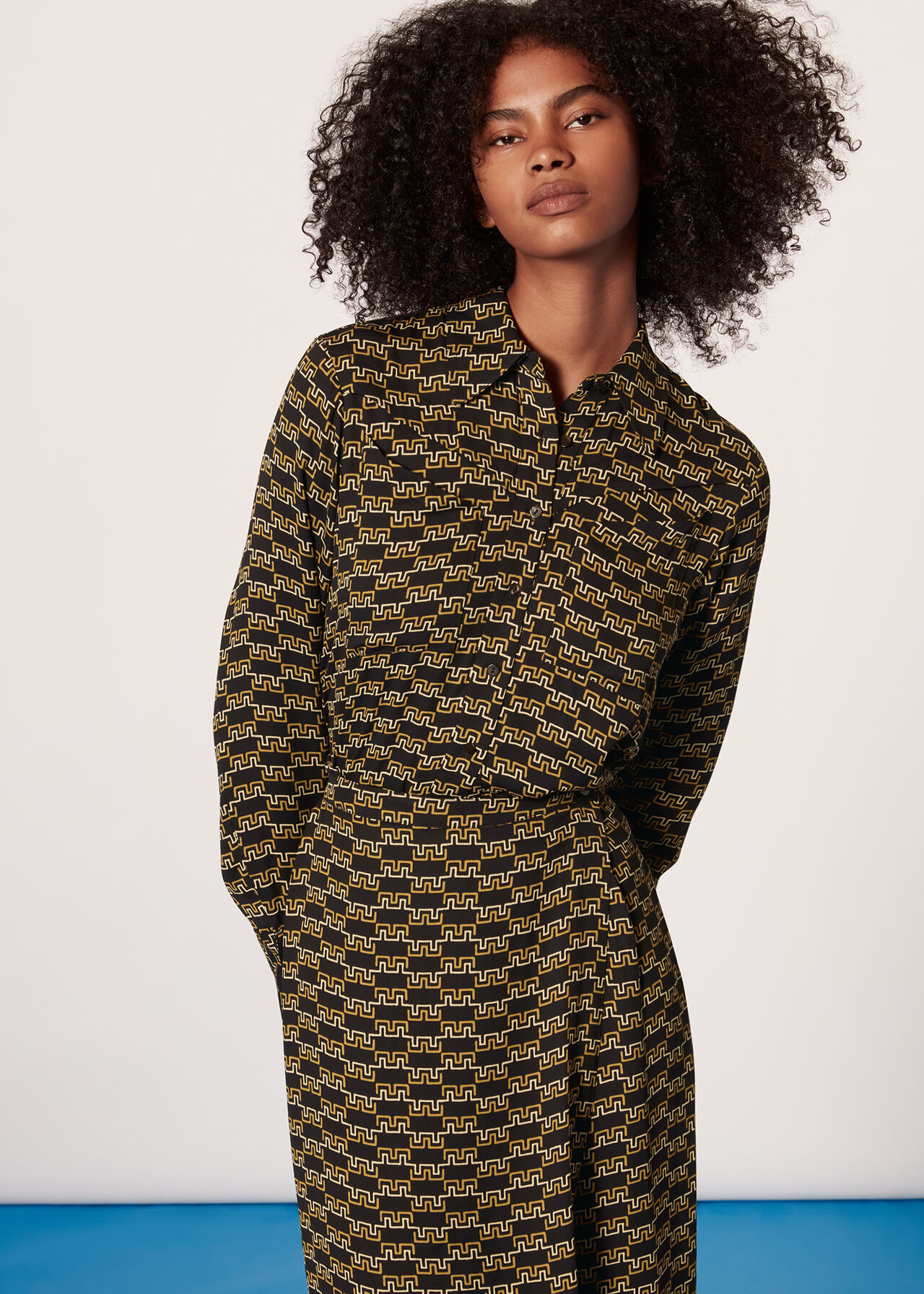 Tangle Check Wrap Skirt