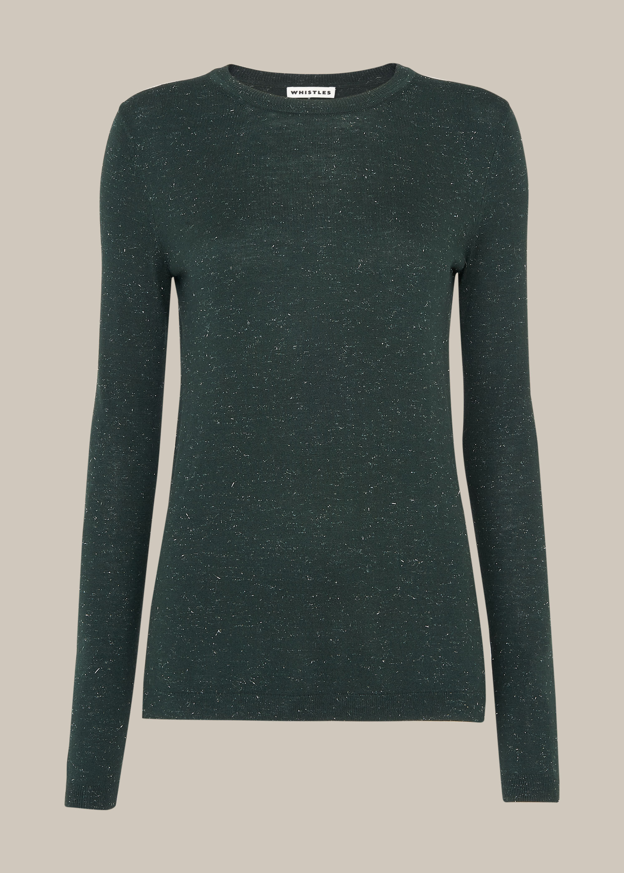 Dark Green Annie Sparkle Knit WHISTLES