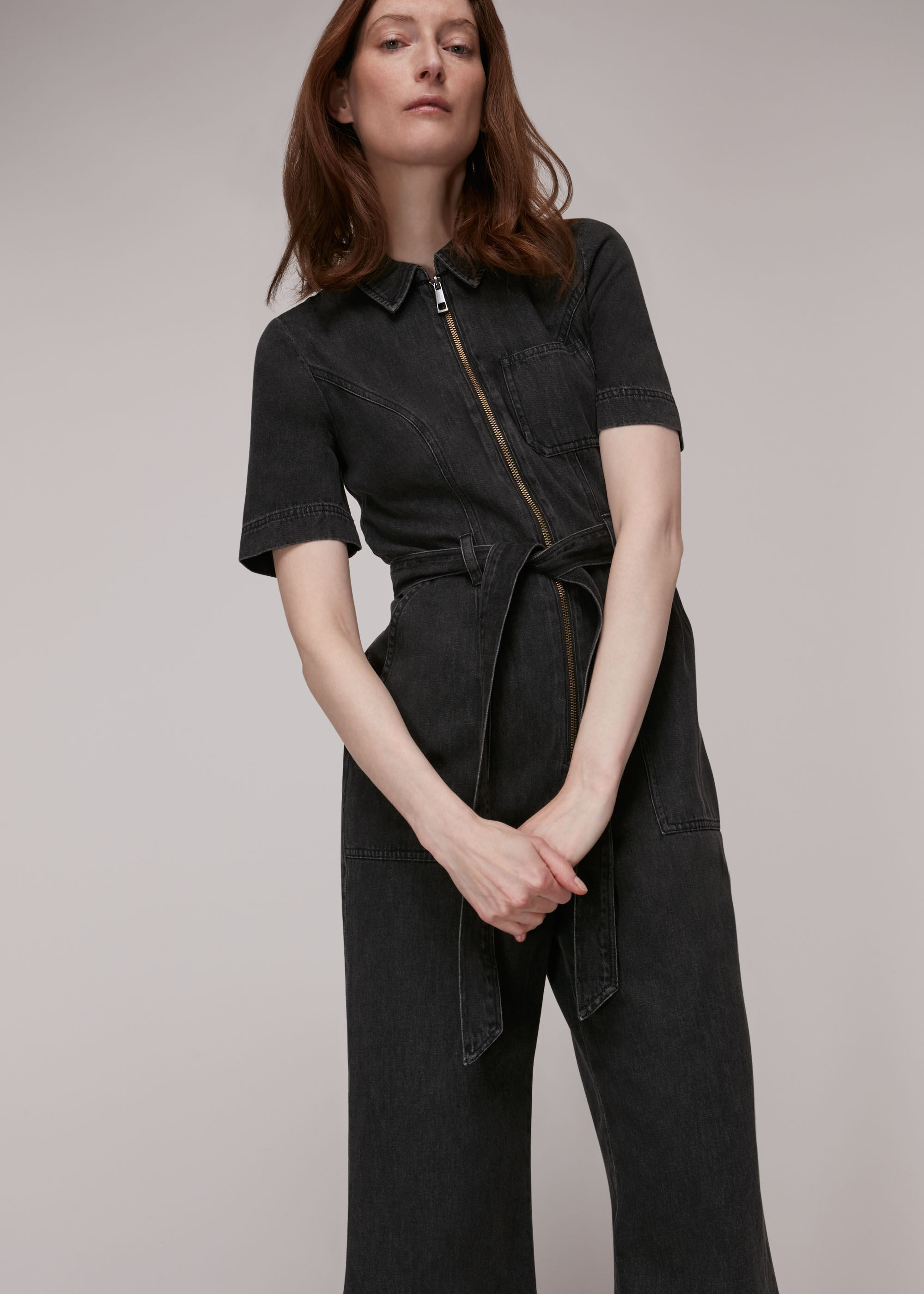 Denim boiler suit black new arrivals