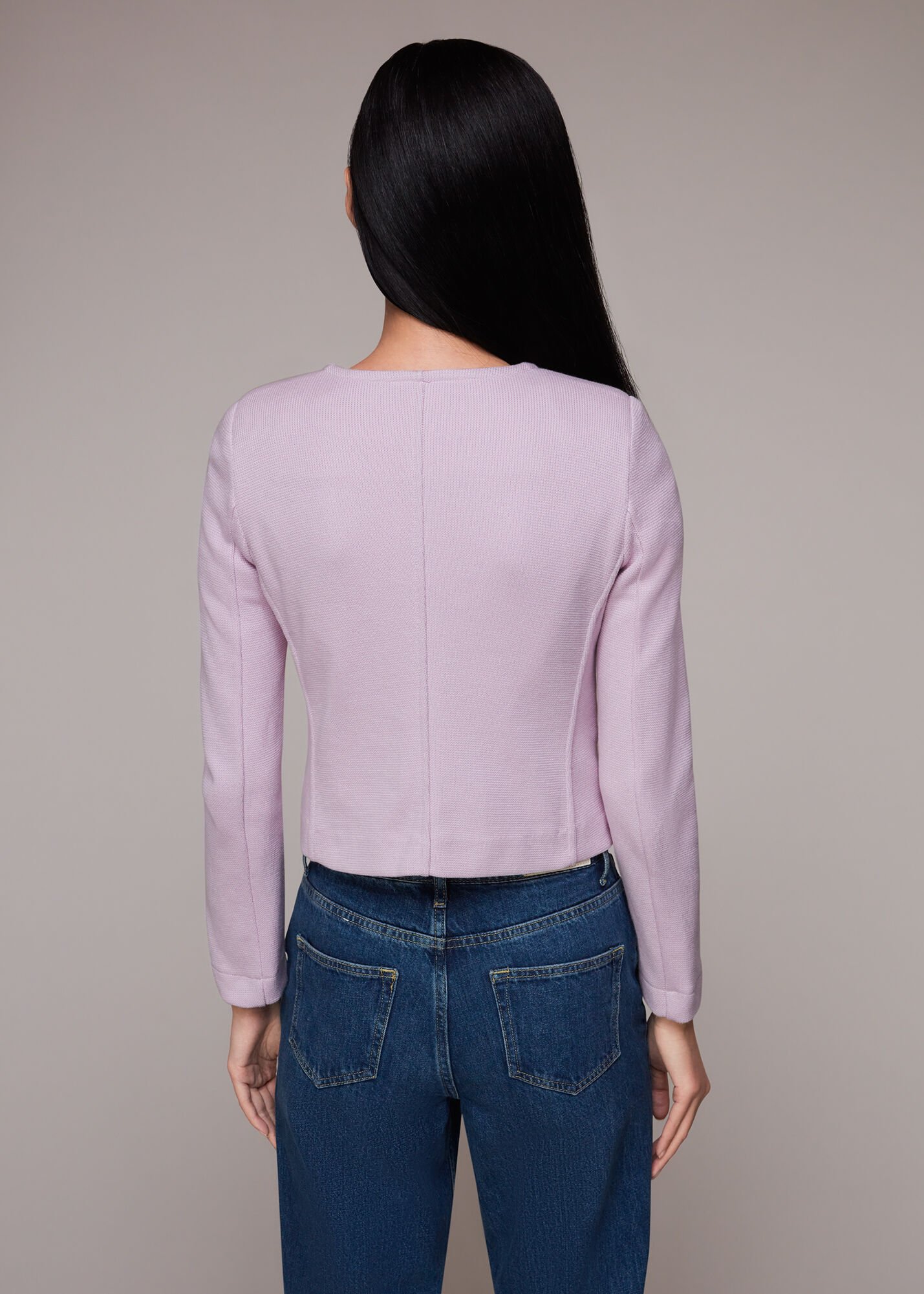 Lilac clearance cropped jacket