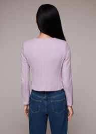 Jersey Collarless Jacket