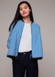 Vertical Stack Print Jacket
