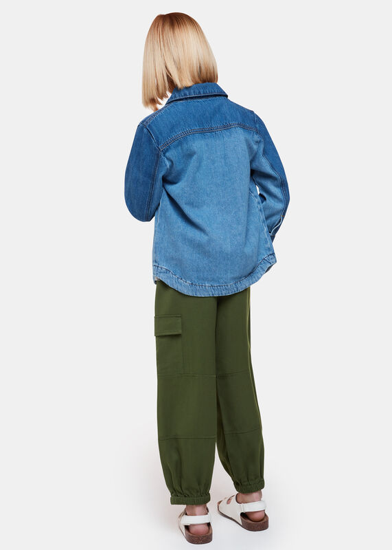 Khaki Little Grace Cargo Trouser