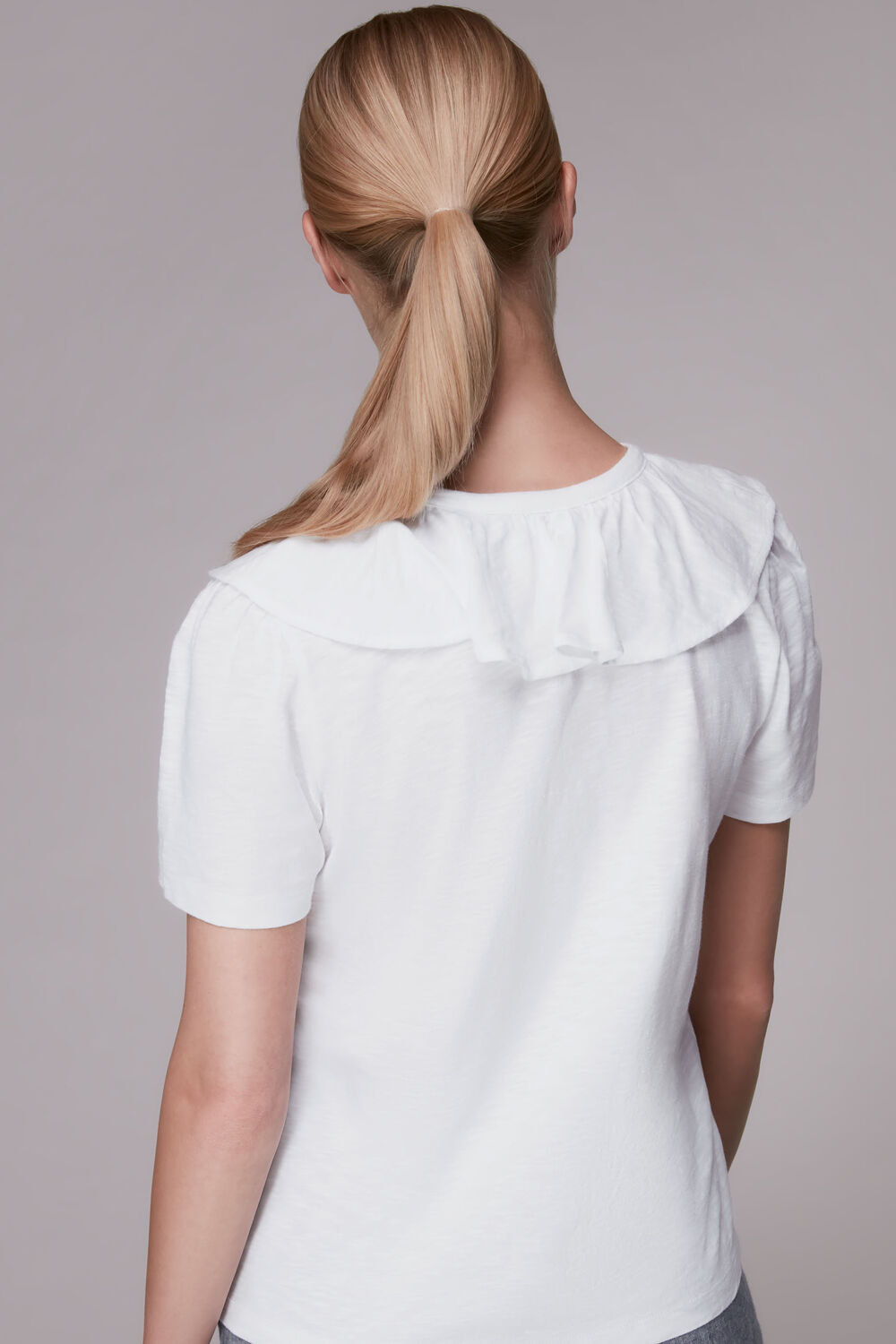 Frill Neck Collar Tee
