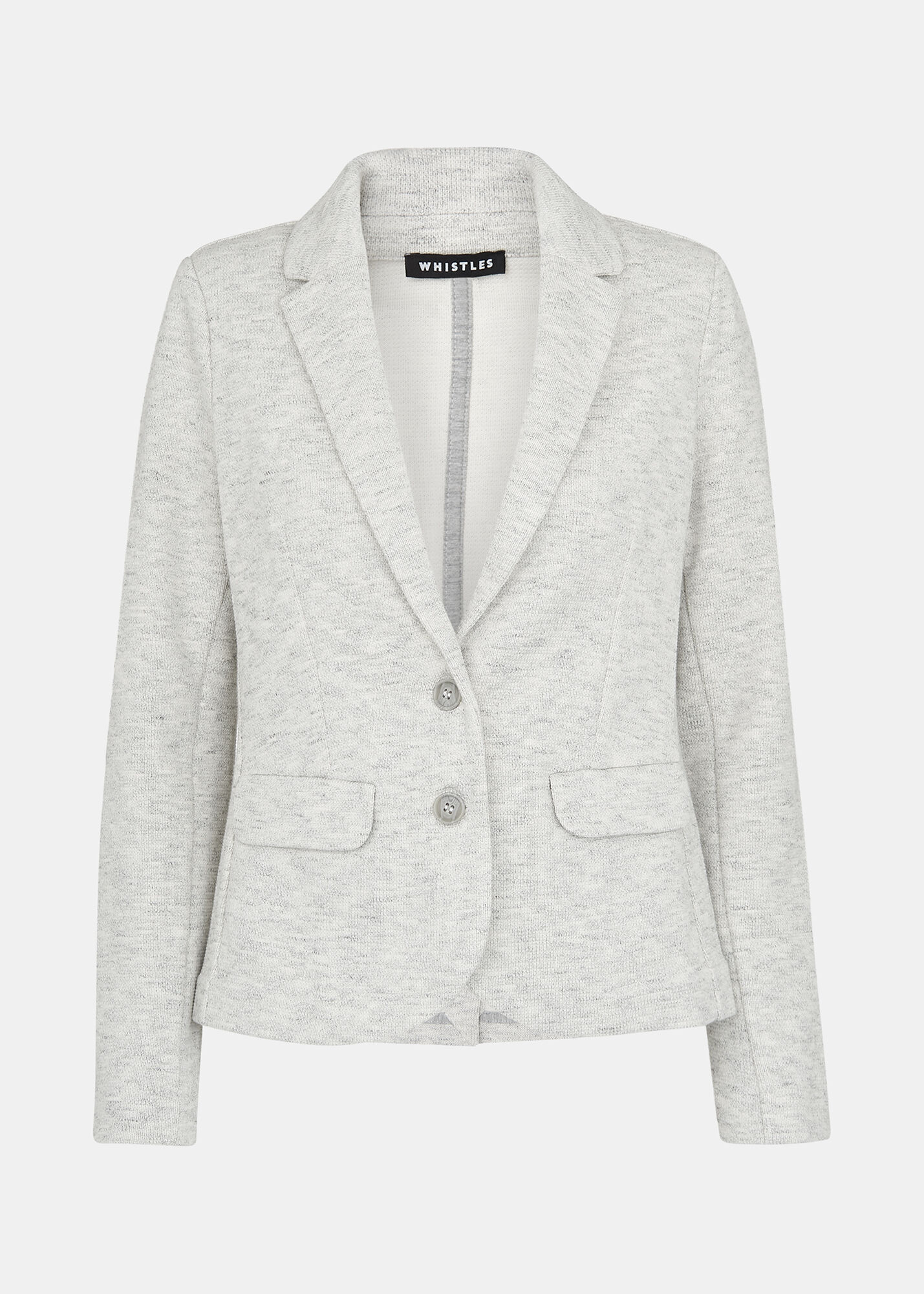 Whistles slim jersey jacket pink shop