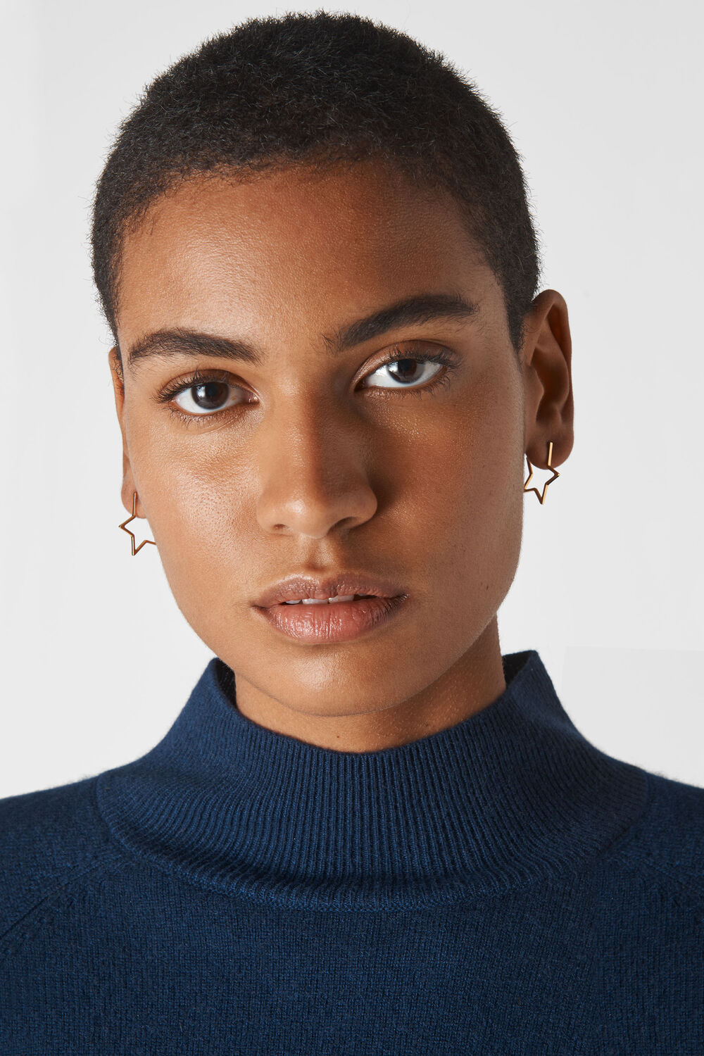 Mini Star Outline Earring Gold/Multi