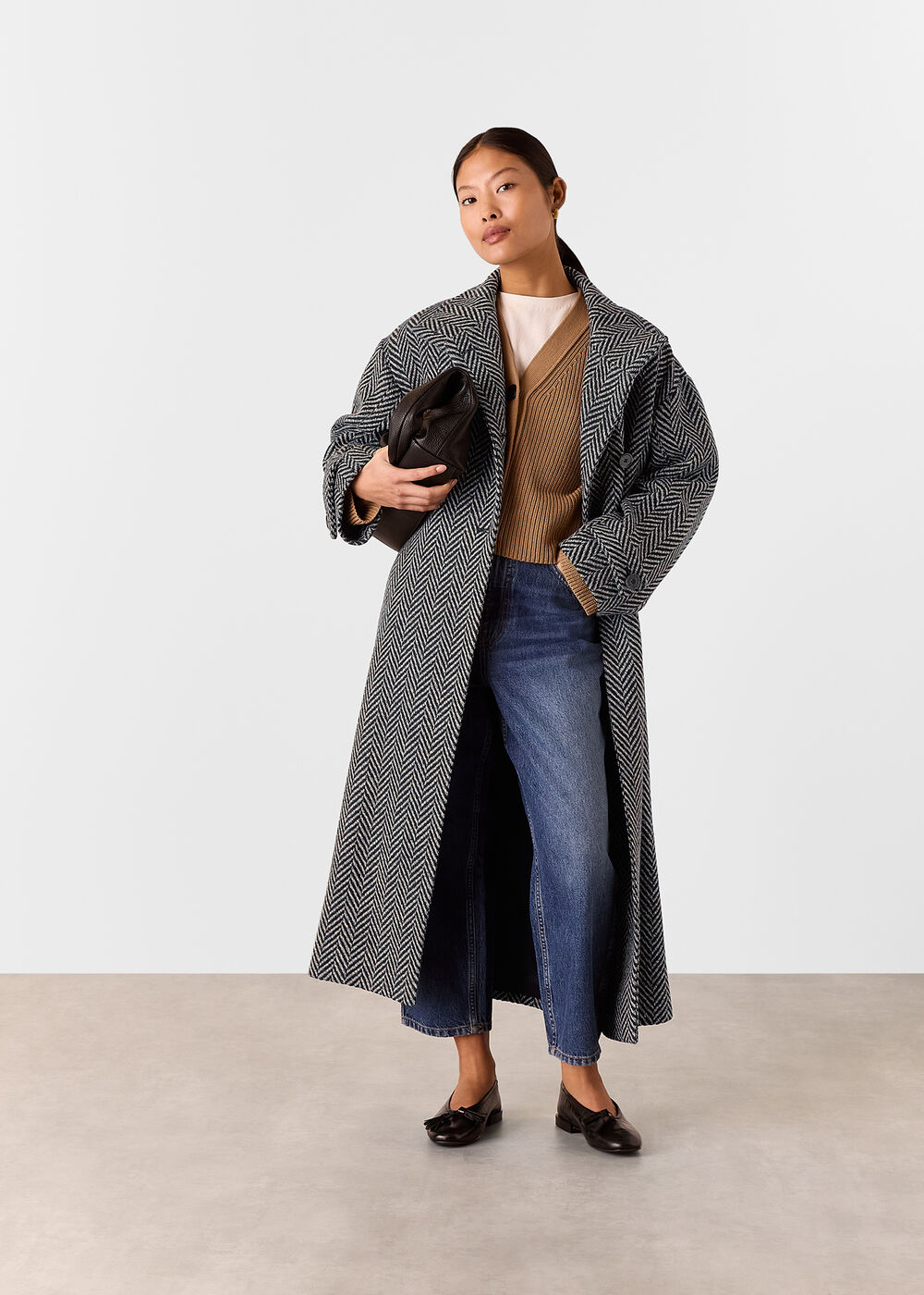 Petite Cosette Funnel Neck Coat