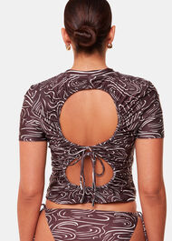 The Longing Wave Print Rash Vest