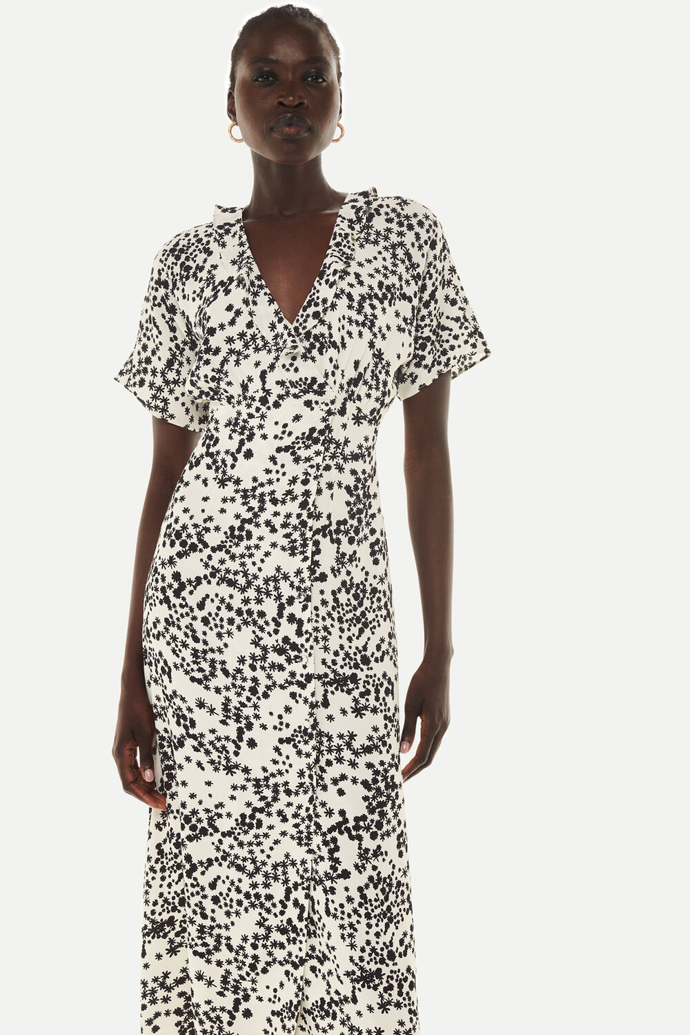 Dandelion Floral Midi Dress