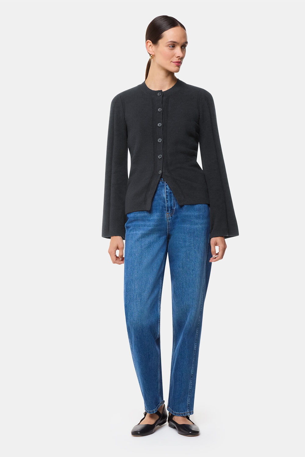 Wide Sleeve Detail Cardigan