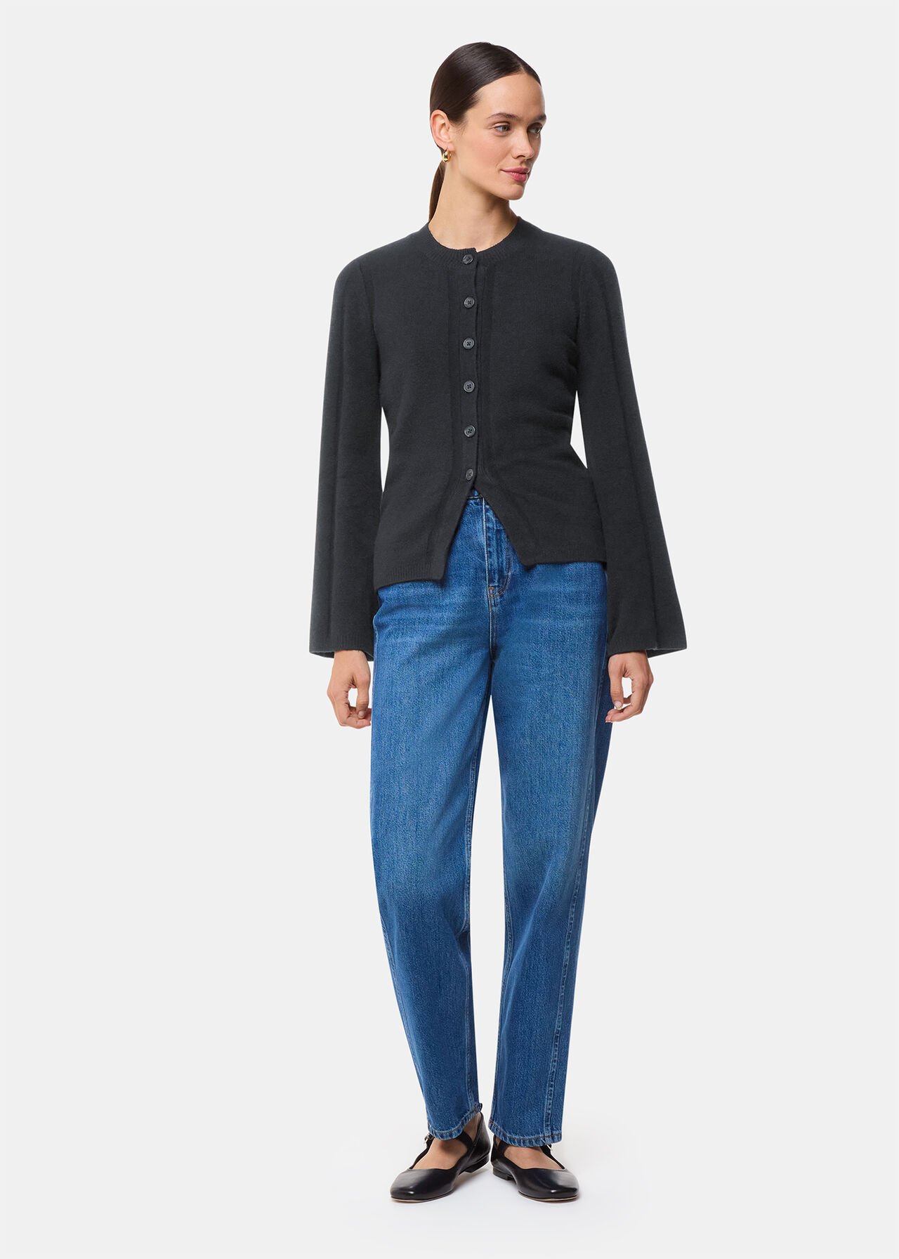 Wide Sleeve Detail Cardigan
