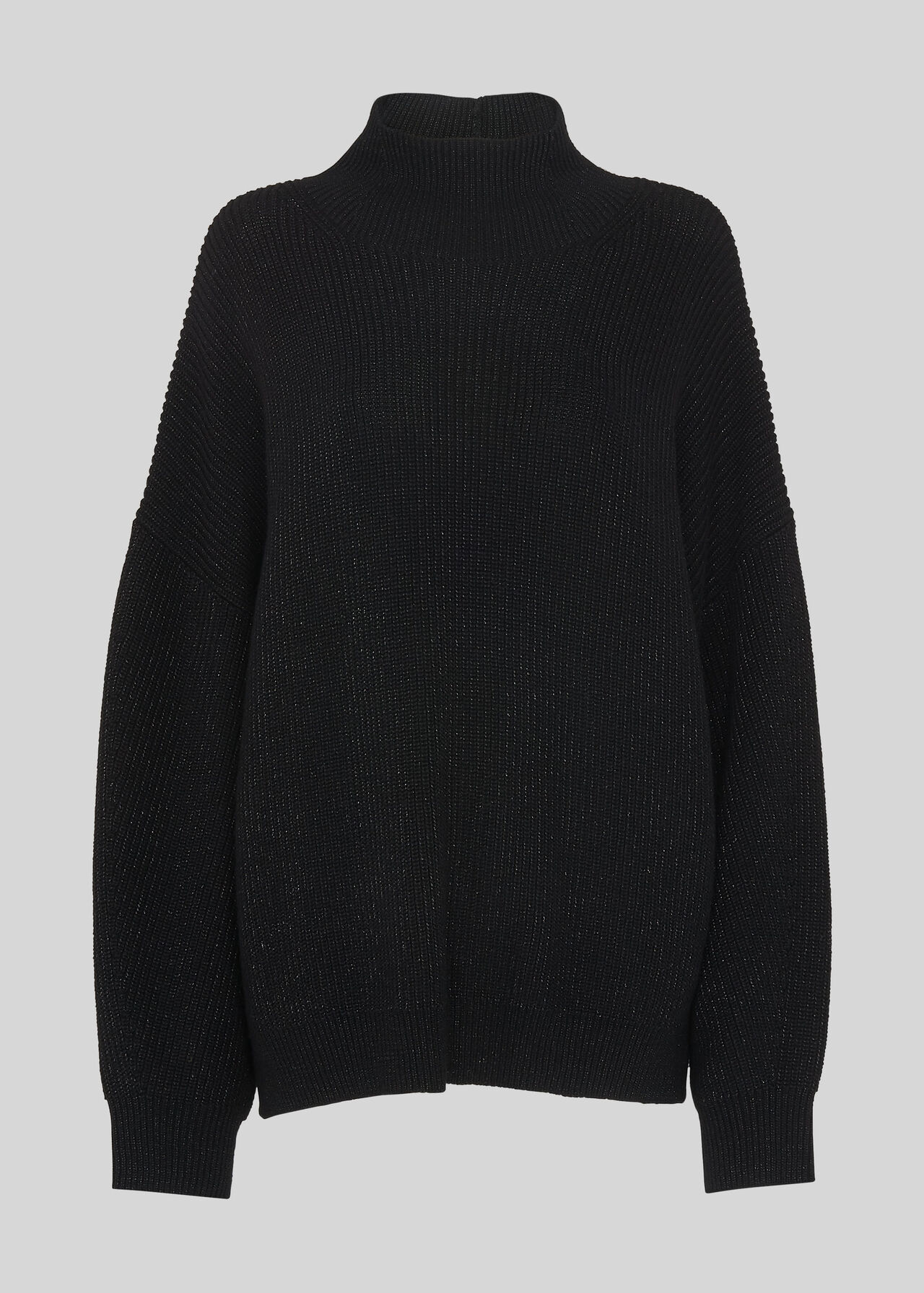 Black Chunky Sparkle Knit WHISTLES