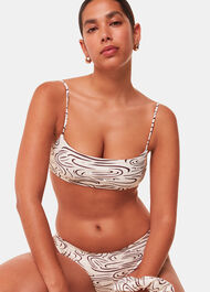 The Longing Wave Print Bikini Top