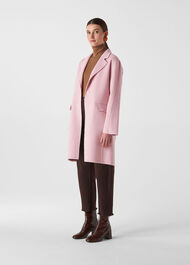 Nell Double Faced Coat Pale Pink