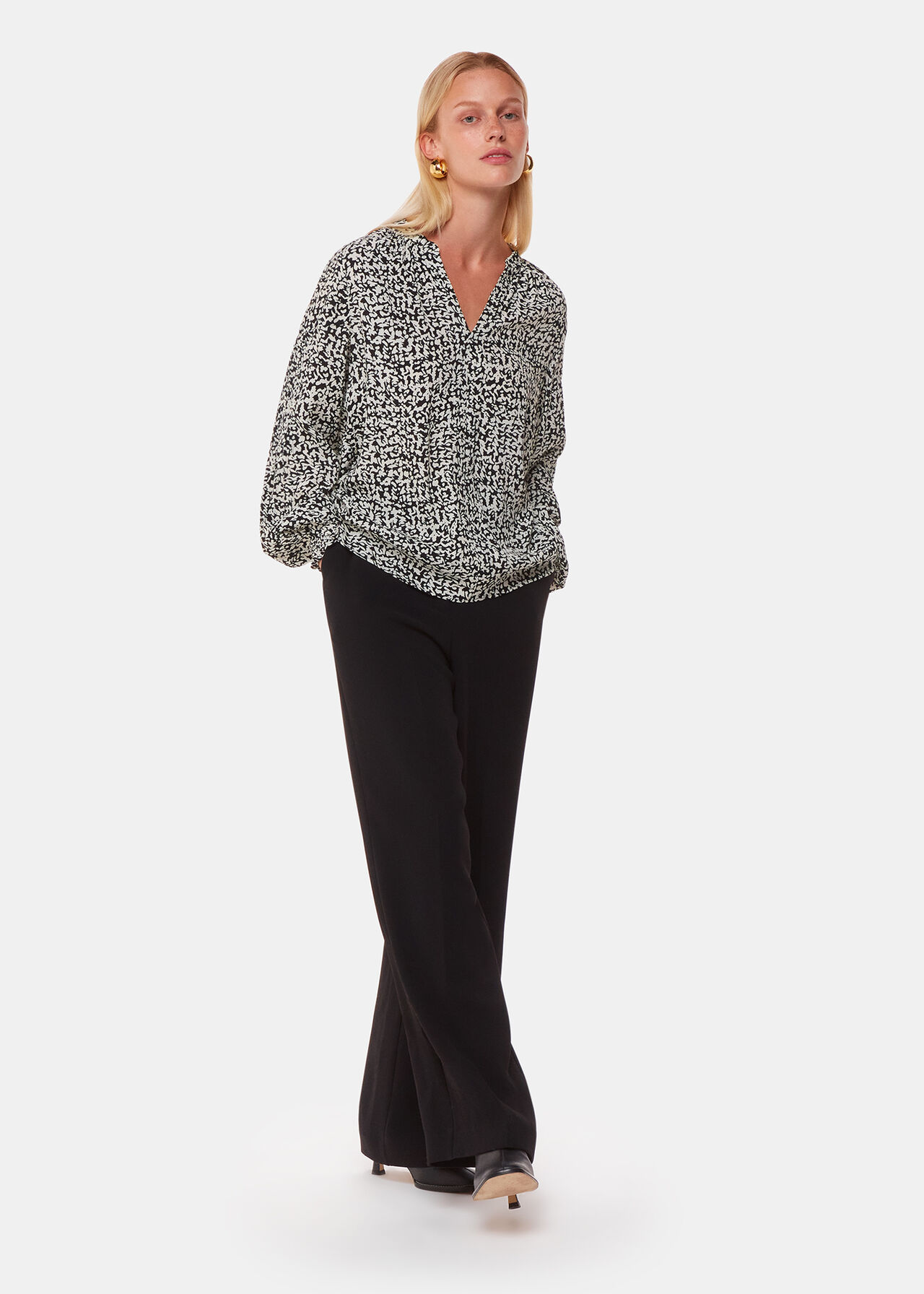 Whistles Scribble Print Blouse Whistles Scribble Print Blouse