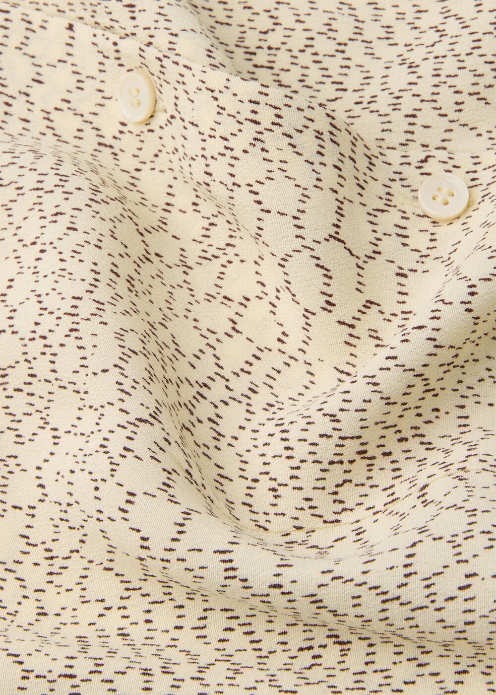 Dashed Marks Tie Sleeve Shirt